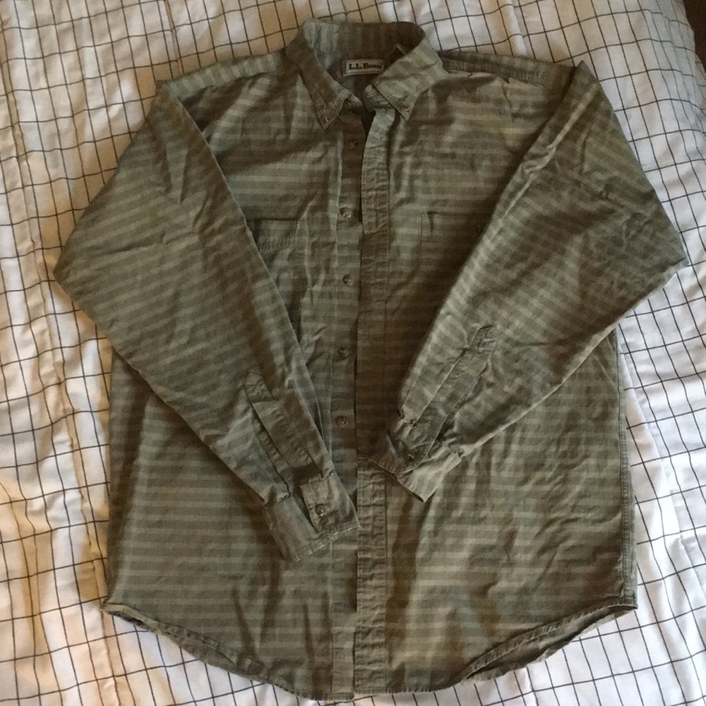 Mens L.L. Bean Dress Shirt Size Medium